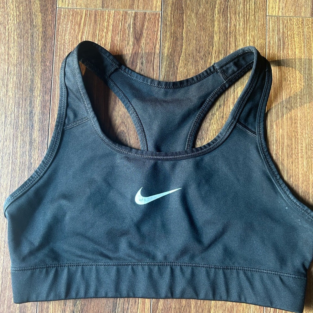 Nike Black Sports Bra Medium Impact Performance
